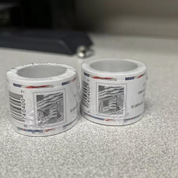 USPS Authentic Forever Stamps U.S Flag 10 Rolls of 1000 Stamps Total . Year 2022 - Picture 2 of 3